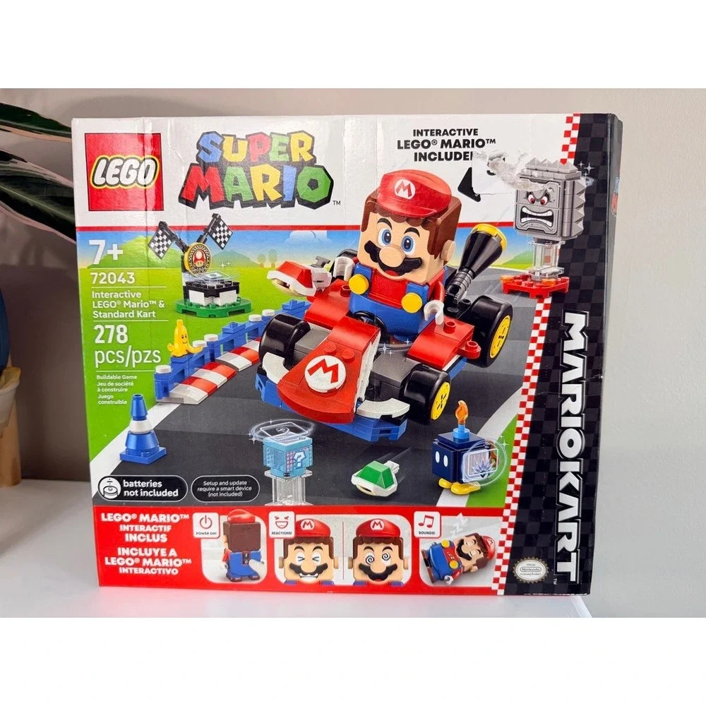 LEGO Super Mario Kart 72043 Interactive Mario & Standard Kart Set 278pcs NWT
